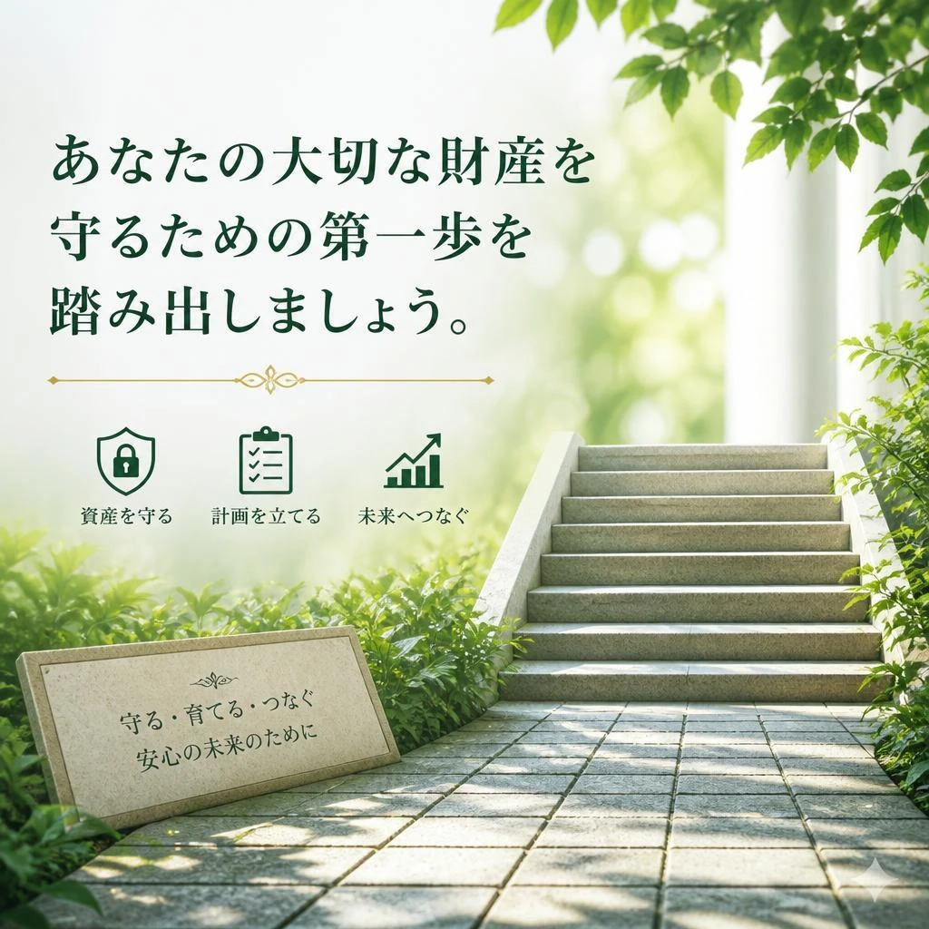 あなたの大切な財産を守るための第一歩を踏み出しましょう。
