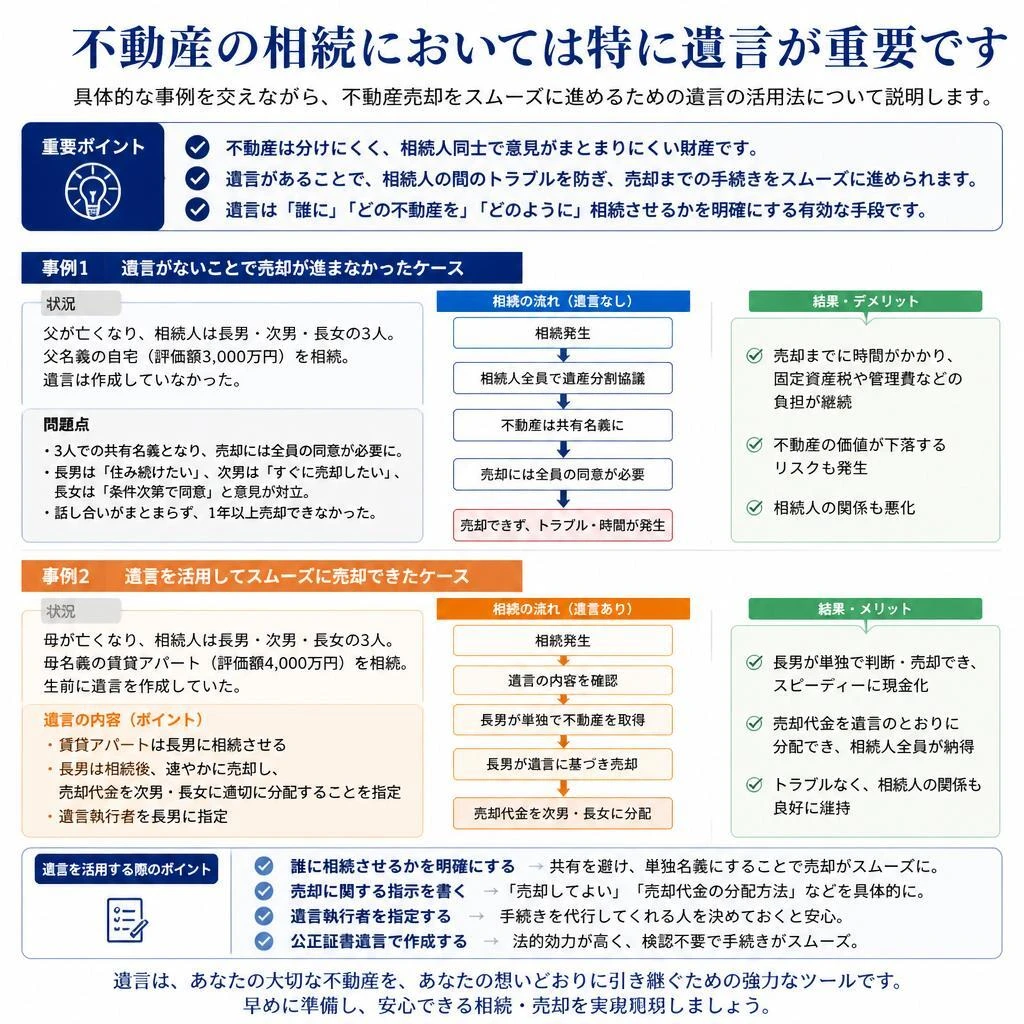 不動産と遺言の関係