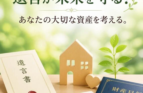 遺言が未来を守る！あなたの大切な資産を考える。