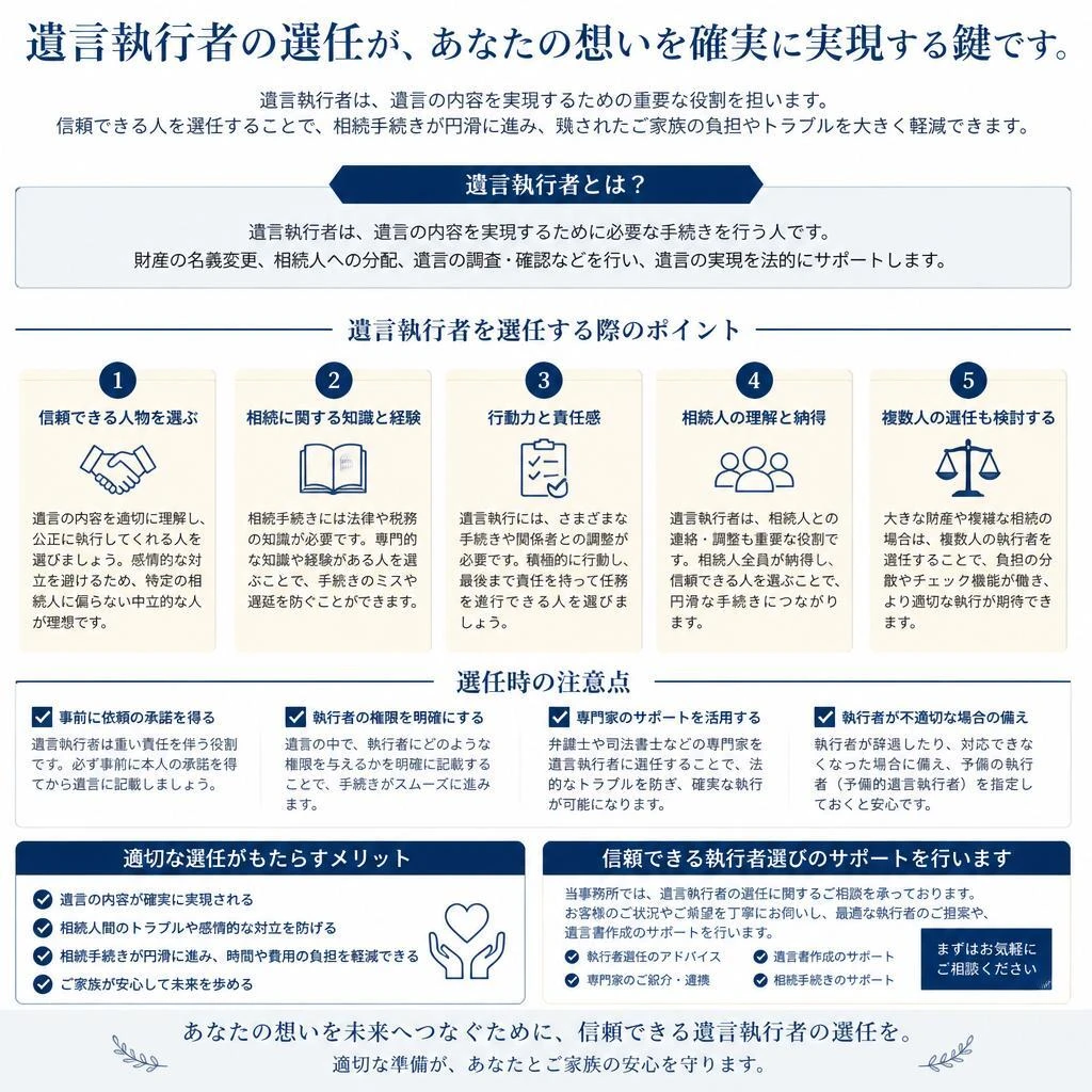 執行者選任のポイント
