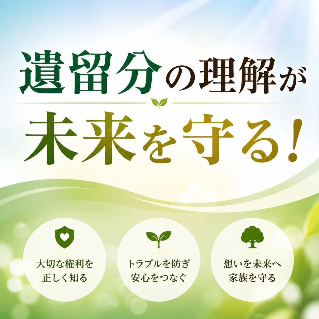遺留分の理解が未来を守る！