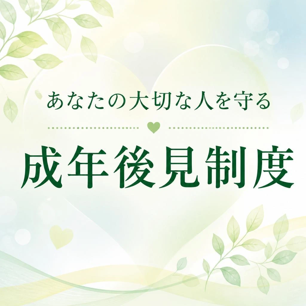 あなたの大切な人を守る成年後見制度