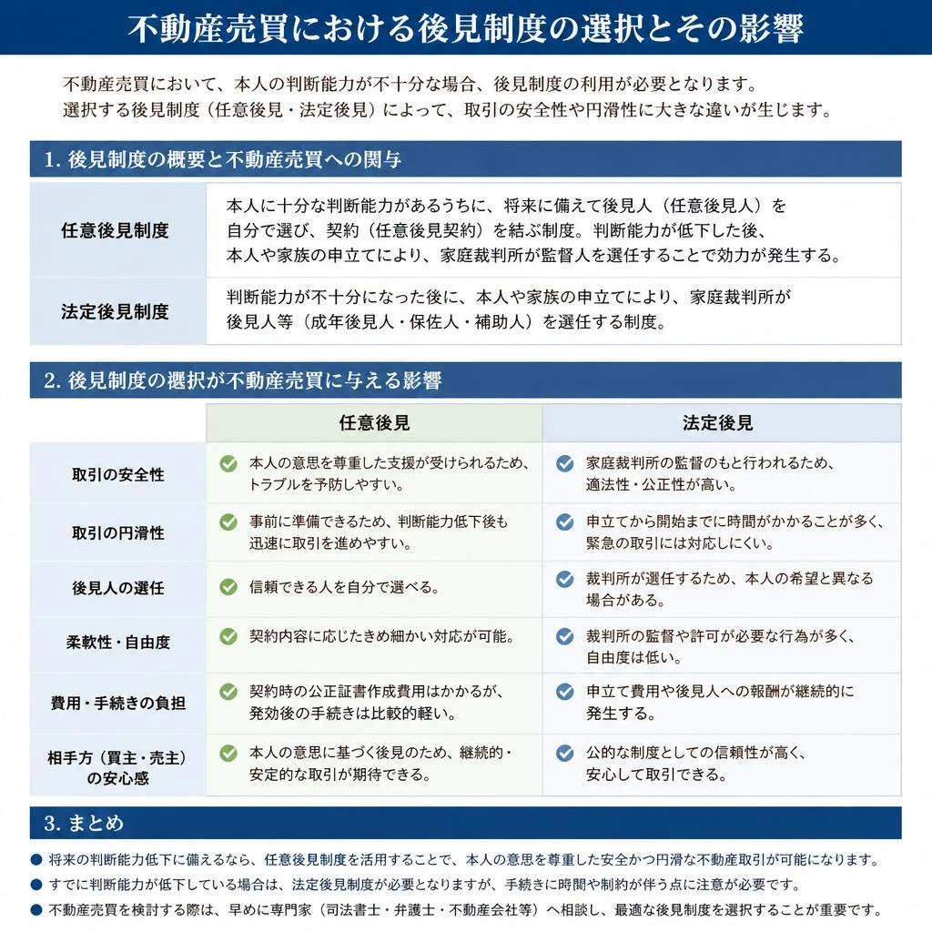 不動産売買における後見制度の重要性