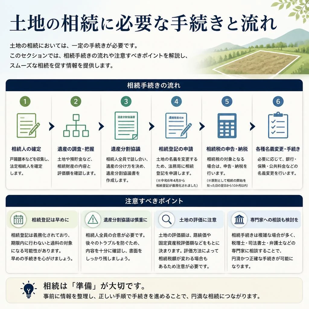 相続手続きでの注意点