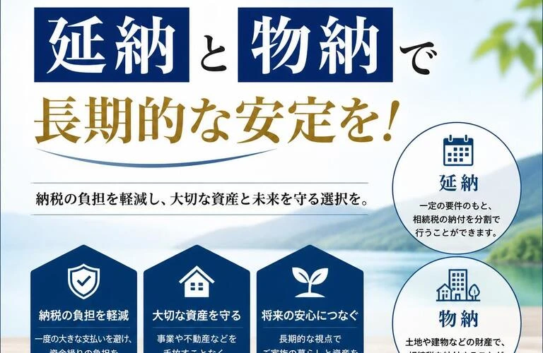 相続税の延納と物納で長期的な安定を！
