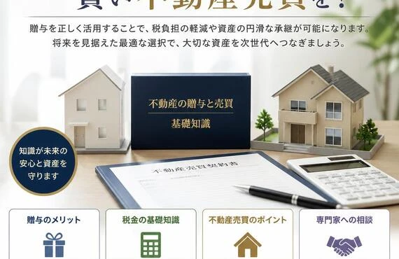 贈与の概念を理解し、賢い不動産売買を！