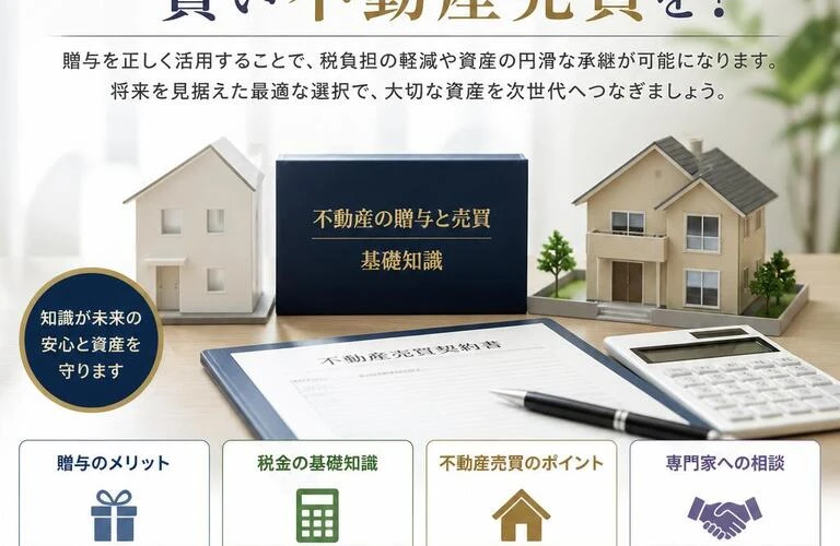 贈与の概念を理解し、賢い不動産売買を！