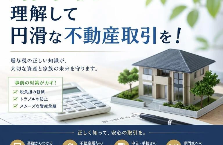 贈与税を理解して円滑な不動産取引を！