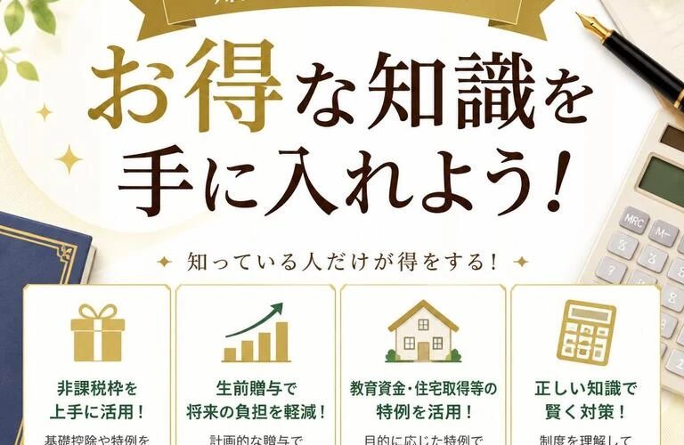 贈与税にまつわるお得な知識を手に入れよう！
