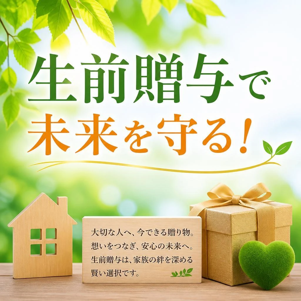生前贈与で未来を守る！