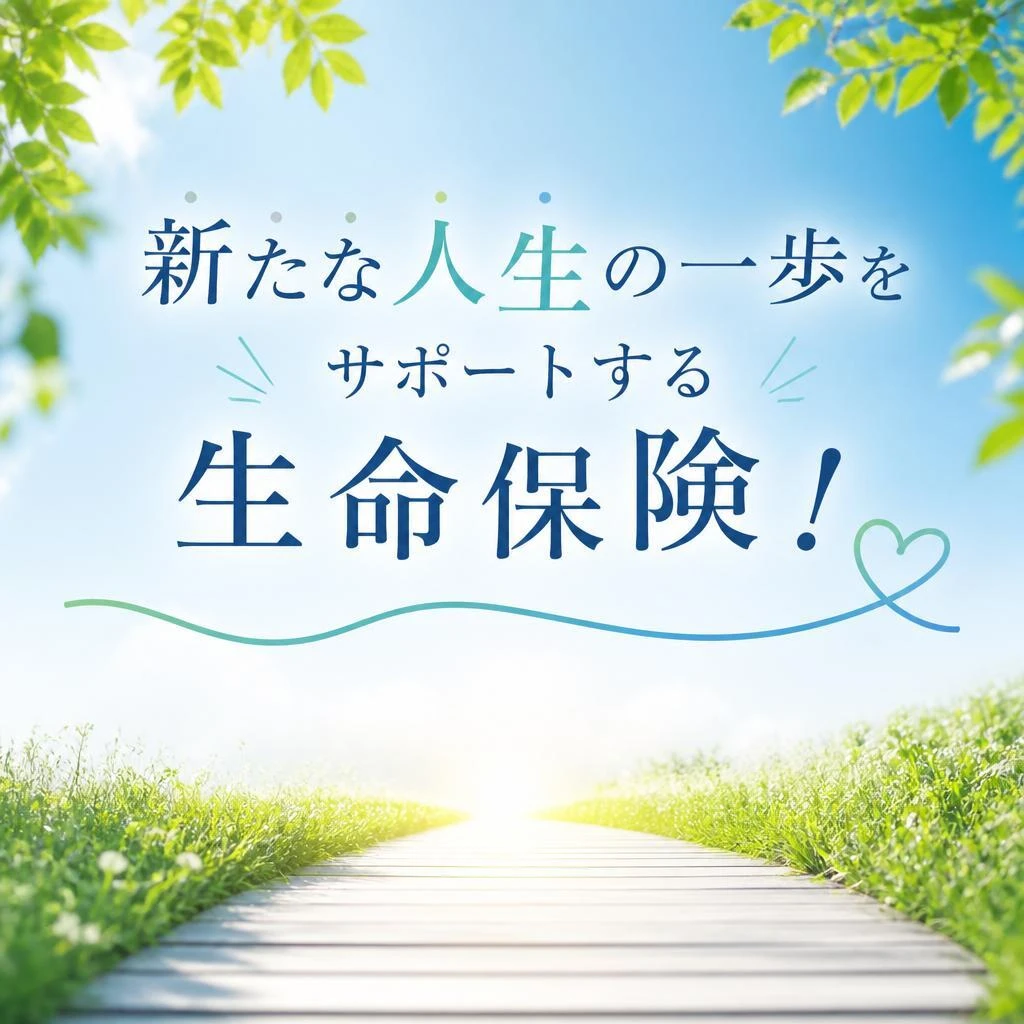 新たな人生の一歩をサポートする生命保険！