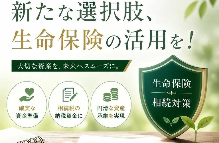 相続対策の新たな選択肢、生命保険の活用を！