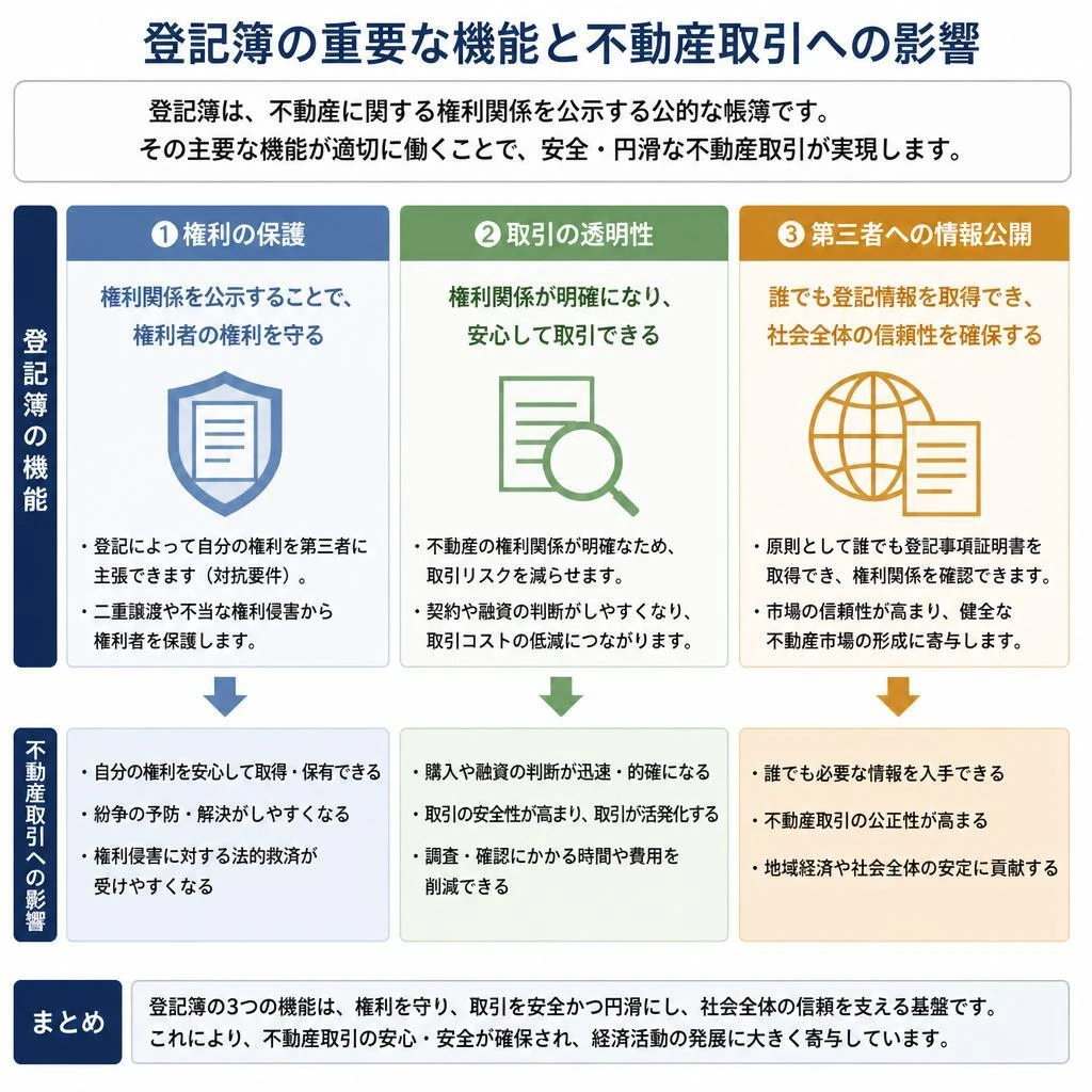 登記簿の機能とその役割
