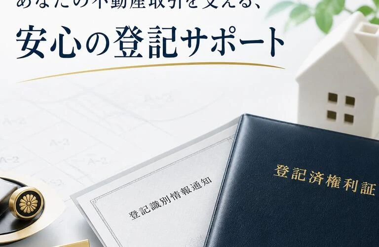あなたの不動産取引を支える、安心の登記サポート