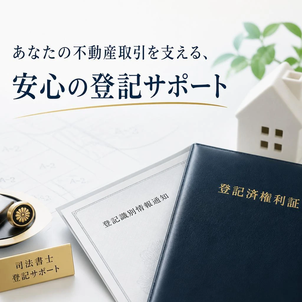 あなたの不動産取引を支える、安心の登記サポート