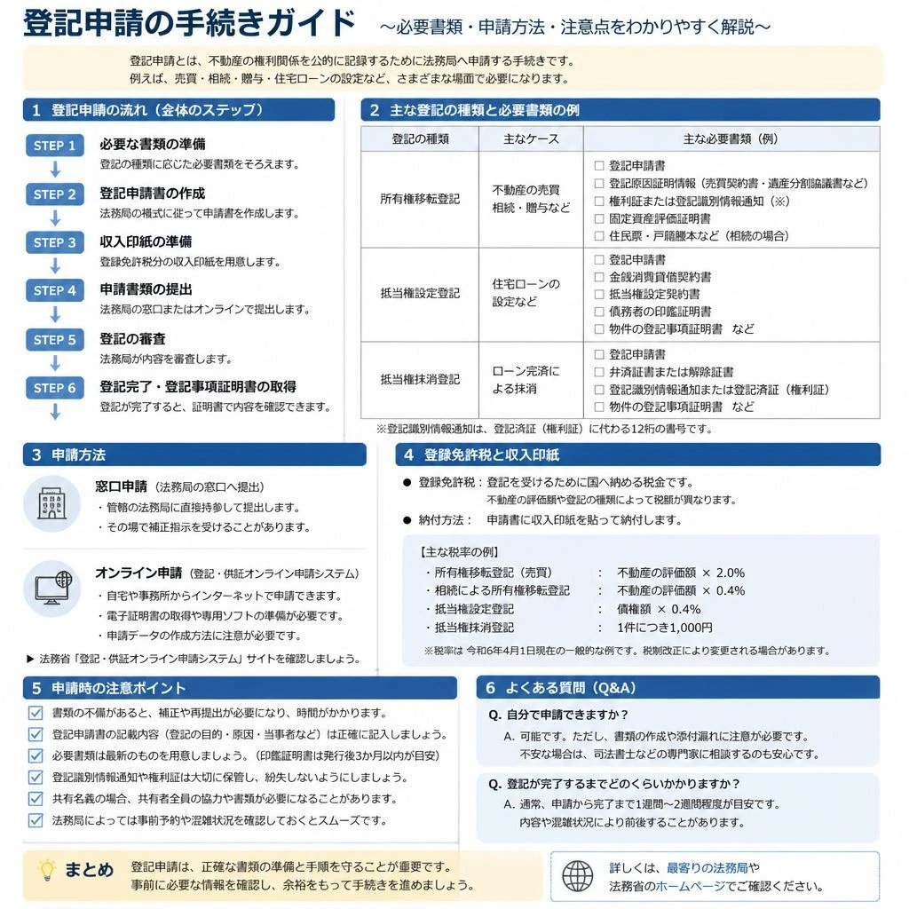 登記申請の流れを把握しよう