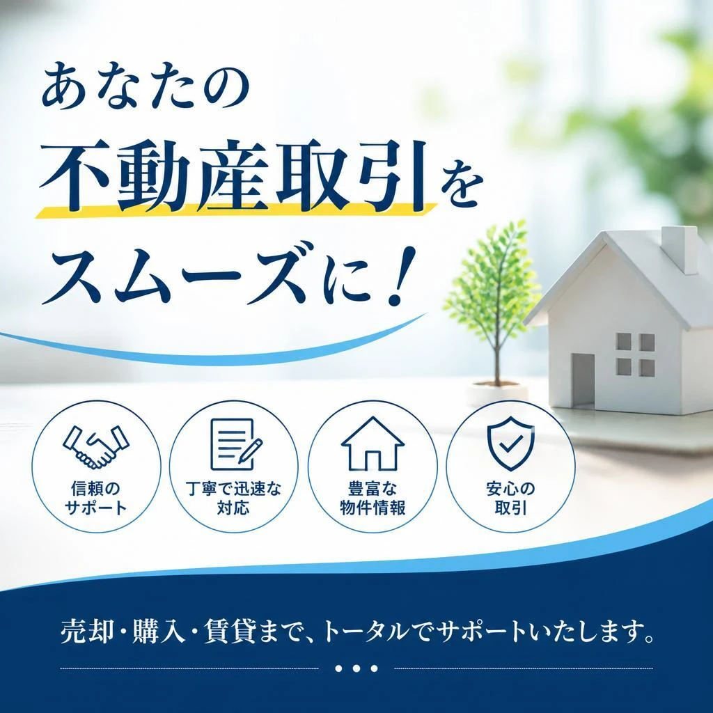 あなたの不動産取引をスムーズに！
