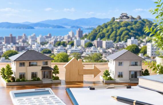 住み替えの税金、不安のままにしない。売却と購入を見据えた「特定の居住用財産の買換特例」を、松山市の不動産売買に精通したスタッフが丁寧にご案内します。